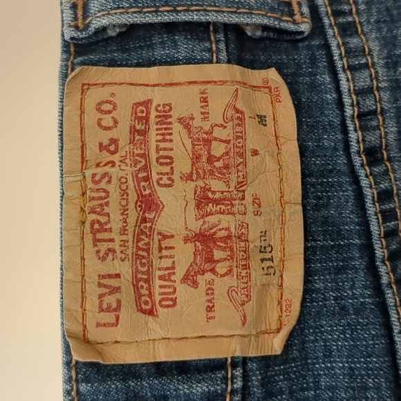 12 Levi's 515 Nouveau Boot Cut Denim Jeans Bootcut Blue Casual Basic - Picture 16 of 16